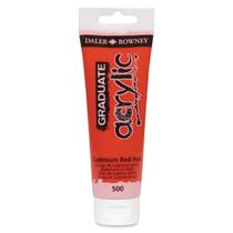 Tinta Acrílica Graduate Daler Rowney 120ml Cor Vermelho Cadmio (Imit) 500