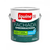 Tinta Acrilica Iquine Fachada Emborrachada Acrilico Premium 3,6L Branco Neve