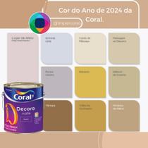 Tinta Acrílica Lavável Decora Matte Fosca Coral 3,2l