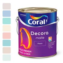 Tinta Acrílica Lavável Decora Matte Fosca Coral 3,2l