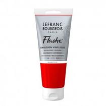 Tinta Acrílica Lefranc Bourgeois Flashe 80ml S3 409 Fluorescent Red