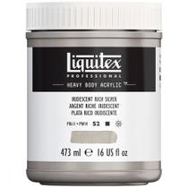 Tinta Acrílica Liquitex Heavy Body 239 Iridescent Silver 473ml