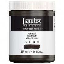 Tinta Acrílica Liquitex Heavy Body 473ml S1 Ivory Black Tinta Acrílica Liquitex Heavy Body 473ml S1 Ivory Black