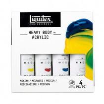 Tinta Acrílica Liquitex Heavy Body 59ml 04 Unidades Tinta Acrílica Liquitex Heavy Body 59ml 04 Unidades