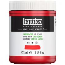 Tinta Acrílica Liquitex Heavy Body 894 Cadmium Free Red Medium 473ml Tinta Acrílica Liquitex Heavy Body 894 Cadmium Free Red Medium 473ml