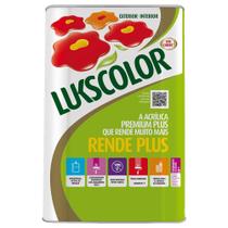 Tinta Acrílica Lukscolor Premium Rende Plus Branca 18L Tinta Acrílica Lukscolor Premium Rende Plus Branca 18L