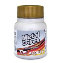 Tinta Acrílica Metálica 37ml Metal Colors Acrilex 533 Prata