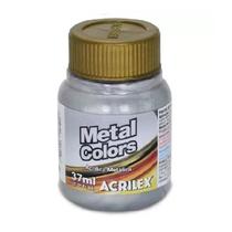 Tinta Acrílica Metálica 37ml Metal Colors Acrilex