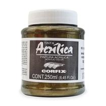 Tinta Acrílica Metálica Bronze Iridescente 250ml Corfix