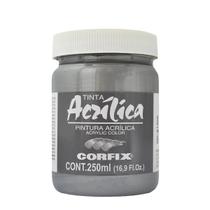 Tinta Acrilica Metalica Corfix 145 Estanho Iridescente 250ml