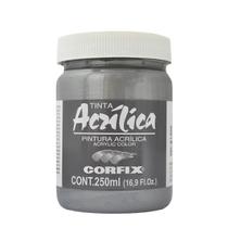 Tinta Acrilica Metalica Corfix 145 Estanho Iridescente 250Ml