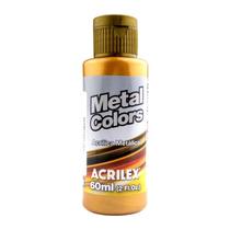 Tinta Acrílica Metálica Metal Colors Acrilex 60ml Cor Ouro Velho 548