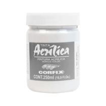 Tinta Acrílica Metinta 250ml 146 Branco Iridescente Corfix Tinta Acrílica Metinta 250ml 146 Branco Iridescente Corfix