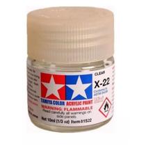 Tinta Acrílica Mini X-22 Verniz Brilhante 10 ml Tamiya 81522