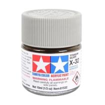 Tinta Acrílica Mini X-32 Prata Titânio 10 ml Tamiya 81532