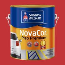 Tinta Acrílica Novacor Piso Mais Resistente Vermelho Segurança 3,6 Lt