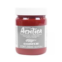 Tinta Acrilica P/ Tela 250ml Corfix 113 Vermelho Oxido G2 Tinta Acrilica P/ Tela 250ml Corfix 113 Vermelho Oxido G2
