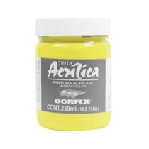 Tinta Acrilica p/ Tela 250ml G1 048 Amarelo Limao Corfix Tinta Acrilica p/ Tela 250ml G1 048 Amarelo Limao Corfix