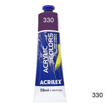 Tinta Acrílica p/ Tela 59ml Violeta Escuro 330 Acrilex