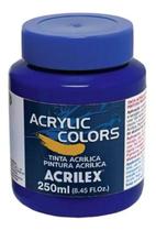 Tinta Acrílica P/ Tela Acrilex Azul Ftalocianina 250ml Gr1