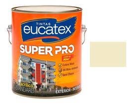 Tinta Acrilica Palha Semi Brilho Super Pro Eucatex 3,6lt