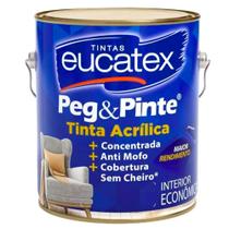 Tinta Acrílica para Parede Anti Mofo Peg e Pinte 3,6L - Eucatex
