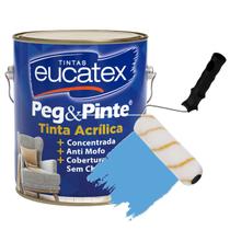 Tinta Acrilica Parede Interior Peg E Pinte 3,6L + Rolo Anti Respingo