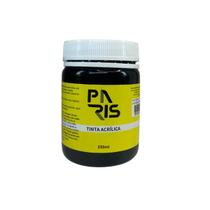 Tinta Acrílica Paris Premium Preta 250ml - Tela e Artesanato