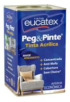 Tinta Acrílica Peg & Pinte Branco Neve 18L - Eucatex