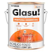 Tinta Acrílica Pintura Essencial Fosco Gelo 3,6L - GLASU!