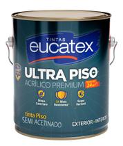 Tinta Acrílica Piso Premium Eucatex Cor Marrom Resistente para Chão Alta Qualidade 3,6L