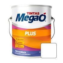 Tinta Acrílica Plus Standard 3,6L Parede Teto Interior Exterior Megaó - Branco Neve