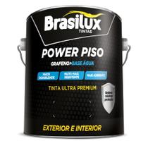 Tinta Acrílica Power Para Piso Blindado e Muro Interno E Externo Com Grafeno Base Dágua Cinza Chumbo 3,6 L