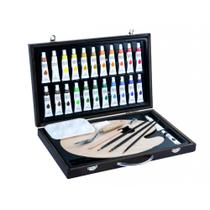 Tinta Acrílica Premium Box Sinoart 34 Peças Tinta Acrílica Premium Box Sinoart 34 Peças
