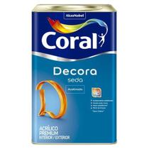 Tinta Acrílica Premium Coral Decora Seda Acetinado 18L