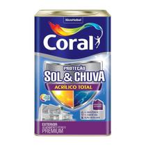 Tinta Acrílica Premium Coral Sol e Chuva 18L