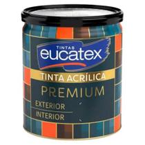 Tinta Acrílica Premium Eucatex Cor Branco Fosco Parede Melhor Escolha Alta Qualidade 800ml