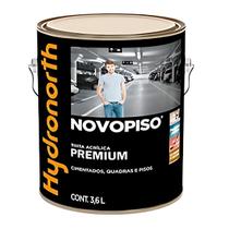 Tinta Acrílica Premium Novopiso Cinza Fosco Galão 3,6L Hydronorth