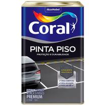 Tinta Acrílica Premium Para Piso Fosco Cinza Médio 18 Litros - CORAL