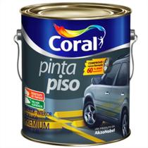 Tinta Acrílica Premium Para Piso Fosco Vermelho Segurança 3,6 Litros - CORAL Tinta Acrílica Premium Para Piso Fosco Vermelho Segurança 3,6 Litros - CORAL