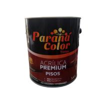 Tinta Acrílica Premium Parana Color Para Piso Preto 3,6L