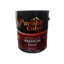Tinta Acrílica Premium Parana Color Para Piso Vermelho Segurança 3,6L
