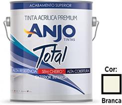 Tinta acrílica premium total semi brilho 3.6l branco - anjo