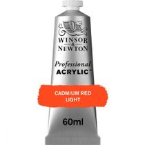 Tinta Acrílica Professional Winsor 60ml 100 Cad Red Light