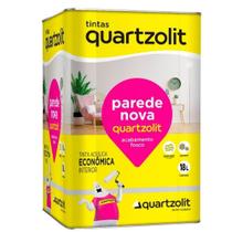 Tinta Acrílica Quartzolit Parede Nova Econômica Branco Neve 18 Litros