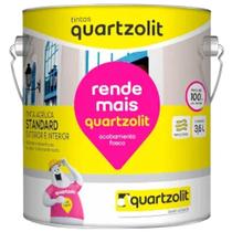 Tinta Acrílica Quartzolit Rende Mais Standard Fosca Gelo 3,6 Litros Interior e Exterior Tinta Acrílica Quartzolit Rende Mais Standard Fosca Gelo 3,6 Litros Interior e Exterior