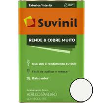Tinta Acrílica Rende & Cobre Muito Fosco Branco 18l - Suvinil