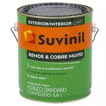 Tinta Acrílica Rende Muito Branco Gelo 3,6 Litros - Suvinil Tinta Acrílica Rende Muito Branco Gelo 3,6 Litros - Suvinil