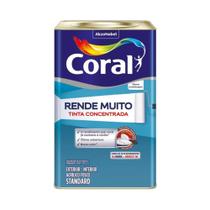 Tinta Acrílica Rende Muito Standard Fosco 16l - CORAL Tinta Acrílica Rende Muito Standard Fosco 16l - CORAL
