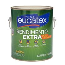 Tinta Acrílica Standard Eucatex Cor Aruba Fosco Rendimento Extra Parede Alta Qualidade 3,6L